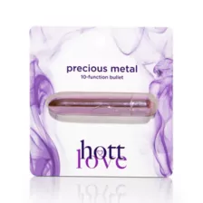 Precious Metal 10-Function Waterproof Bullet Vibrator 3.5 Inch - Hott Love at Spencer's