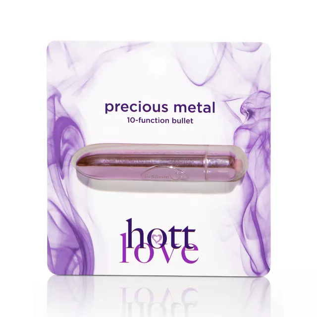 Precious Metal 10-Function Waterproof Bullet Vibrator 3.5 Inch - Hott Love at Spencer's