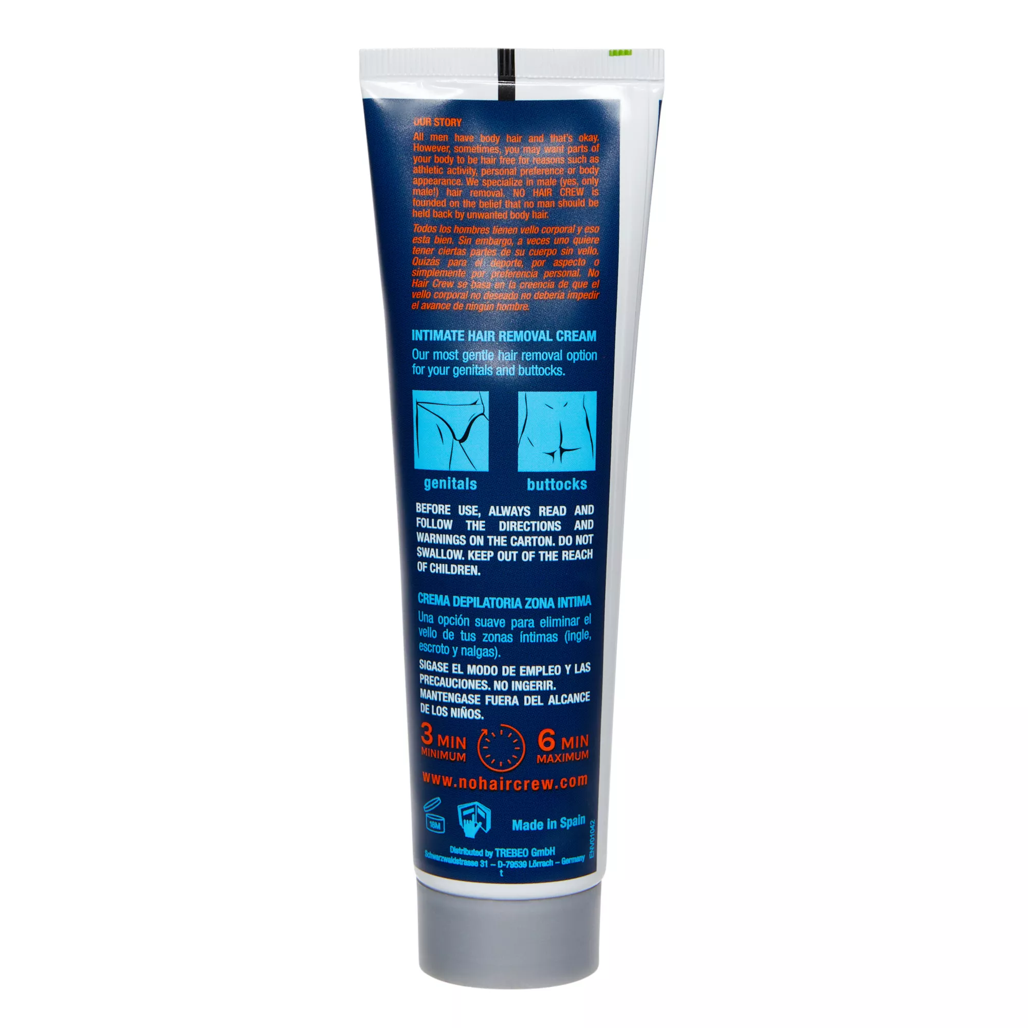 No Hair Crew Intimate Hair Removal Cream - 3.4 oz. at Spencer's