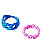 Multi-Pack Butterfly Smiley Rings - 5 Pack