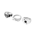 Multi-Pack Skull Domino Rings - 5 Pack at Spencer's