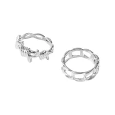 Multi-Pack Skull Domino Rings - 5 Pack at Spencer's