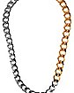 Two-Tone Thick Chain Necklace
