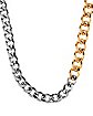 Two-Tone Thick Chain Necklace