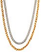 Two-Tone Layered Necklace