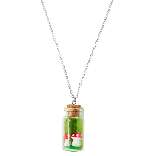 Mushroom Jar Necklace at Spencer's