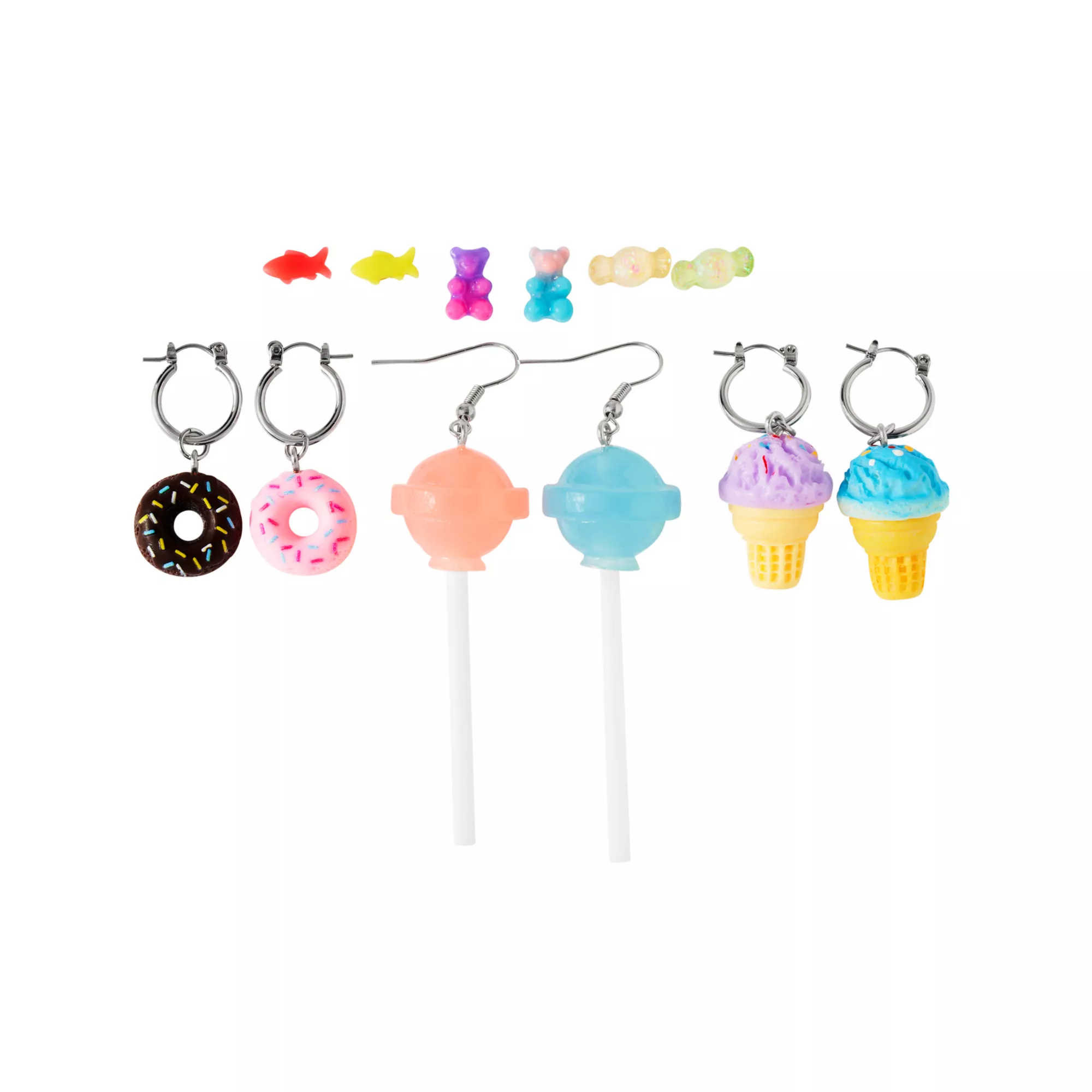 Multi-Pack Sweet Treat Dangle and Stud Earrings - 6 Pair at Spencer's