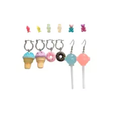 Multi-Pack Sweet Treat Dangle and Stud Earrings - 6 Pair at Spencer's
