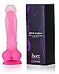 Glitter & Glow Glow-In-The-Dark Waterproof Pink Vibrator 7.5 Inch - Hott Love Extreme