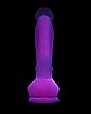 Glitter & Glow Glow-In-The-Dark Waterproof Pink Vibrator 8 Inch - Hott Love Extreme