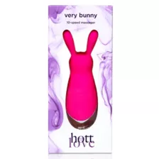 Very Bunny 10-Function Rechargeable Vibrator 4 Inch - Hott Love at Spencer's