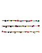 Beaded Fruit Choker Necklaces - 3 Pack