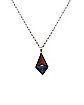 Sodalite Stone and Wood Chain Necklace