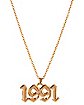 1991 Goldplated Chain Necklace