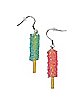 Rock Candy Lollipop Dangle Earrings - 18 Gauge