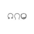 Multi-Pack Moth CZ Hinge Septum and Horseshoe Rings 3 Pack - 16 Gauge at Spencer's
