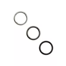 Multi-Pack Black and Gray Clicker Septum Rings 3 Pack - 16 Gauge at Spencer's