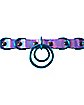 Pastel Purple Double O-Ring Choker Necklace