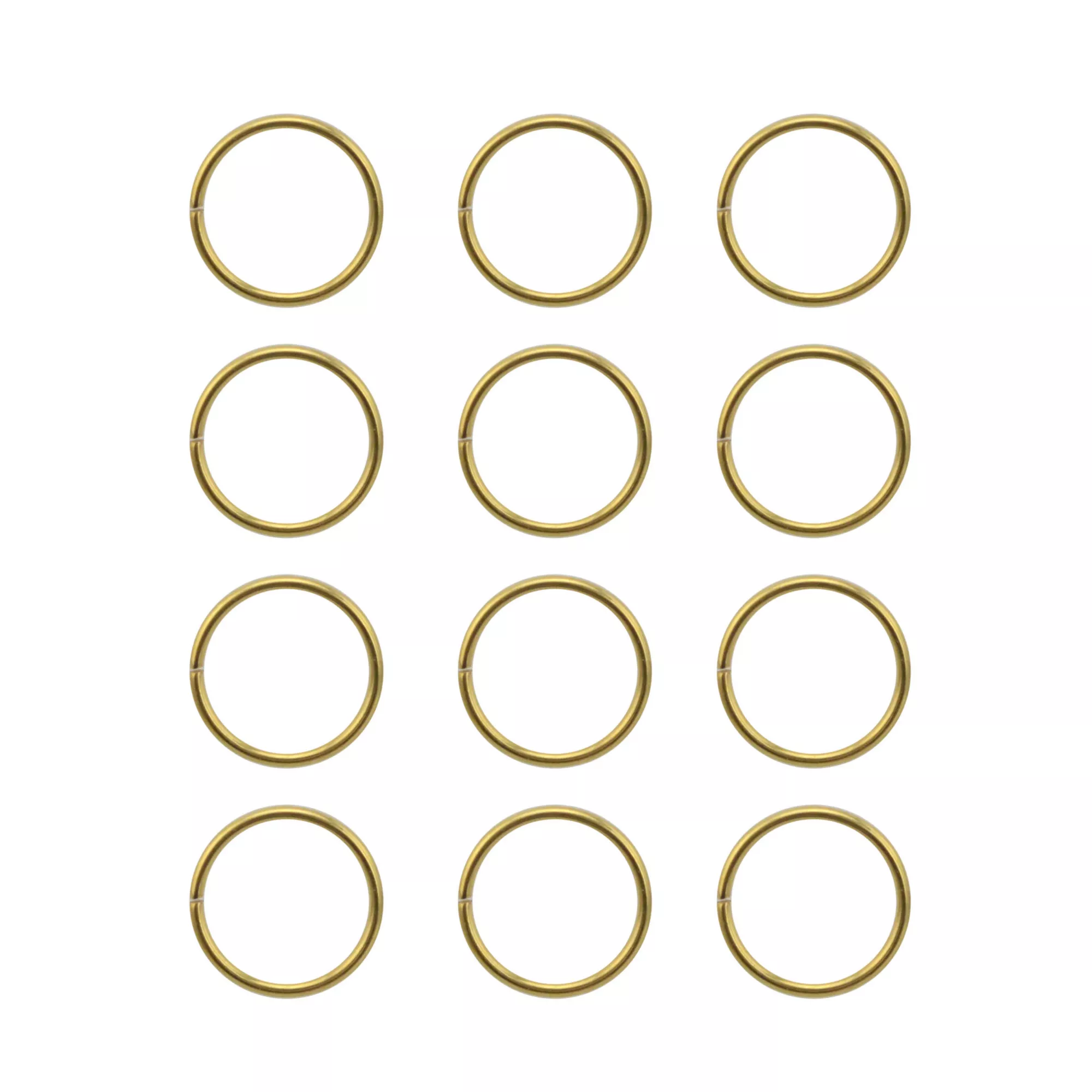 Multi-Pack Goldtone Seamless Hoop Nose Rings 12 Pack - 20 Gauge at Spencer's