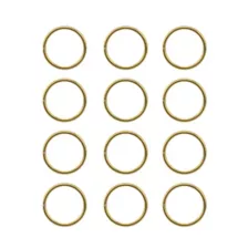 Multi-Pack Goldtone Seamless Hoop Nose Rings 12 Pack - 20 Gauge at Spencer's