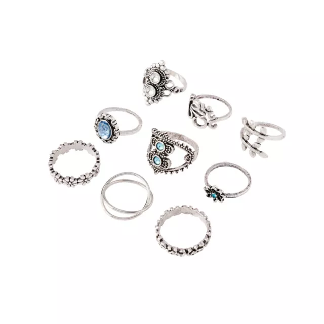 Multi-Pack Flower Gem Rings - 9 Pack at Spencer's