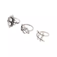 Multi-Pack Flower Gem Rings - 9 Pack at Spencer's