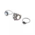 Multi-Pack Flower Gem Rings - 9 Pack at Spencer's