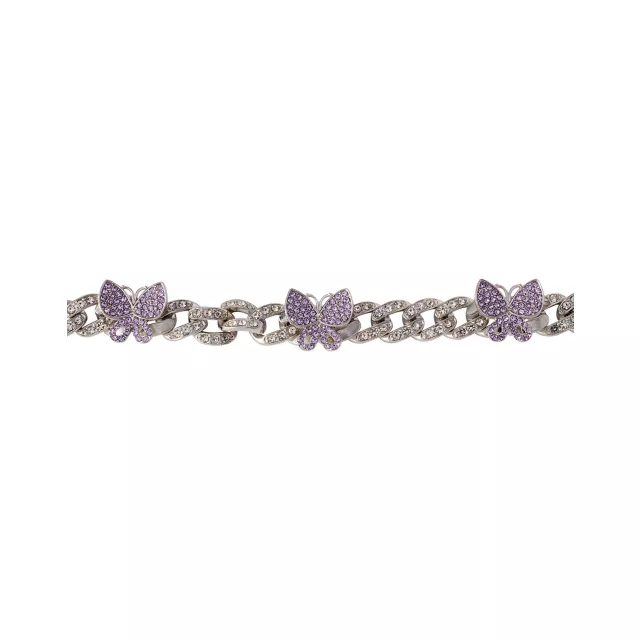 CZ Butterfly Chain Choker Necklace at Spencer's