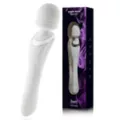 White Wiggle Wand Double-Ended Rechargeable Massager 9.2 Inch - Hott Love Extreme at Spencer's