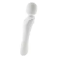 White Wiggle Wand Double-Ended Rechargeable Massager 9.2 Inch - Hott Love Extreme at Spencer's