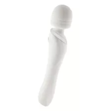 White Wiggle Wand Double-Ended Rechargeable Massager 9.2 Inch - Hott Love Extreme at Spencer's