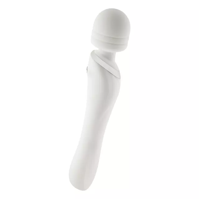 White Wiggle Wand Double-Ended Rechargeable Massager 9.2 Inch - Hott Love Extreme at Spencer's