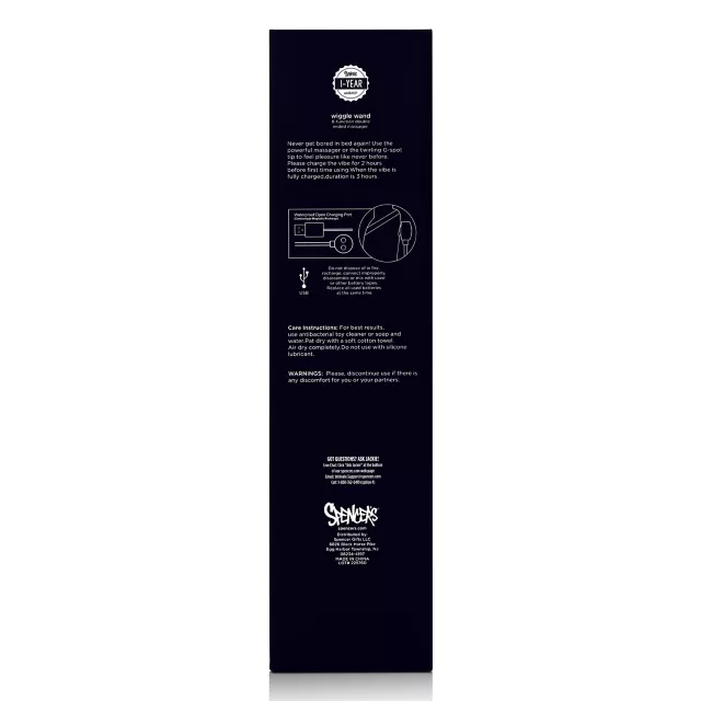 White Wiggle Wand Double-Ended Rechargeable Massager 9.2 Inch - Hott Love Extreme at Spencer's