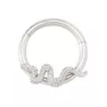 Silverplated Snake Cartilage Hinged Hoop Ring - 16 Gauge at Spencer's