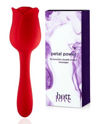 Petal Power 10-Function Rechargeable Double-Ended Massager 5 Inch - Hott Love