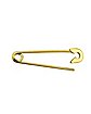 Goldtone Safety Pin Industrial Barbell - 14 Gauge