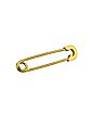 Goldtone Safety Pin Industrial Barbell - 14 Gauge