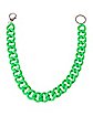 Green Acrylic Curb Chain Necklace