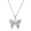 Butterfly Charm Chain Necklace at Spencer's