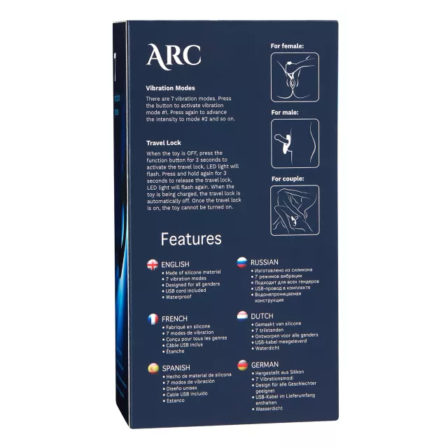 Arc 7-Function Rechargeable Waterproof Vibrator - 4.75 Inch at Spencer's