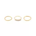 CZ Twist Seamless Hoop Nose Rings 3 Pack - 20 Gauge at Spencer's