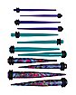 Multi-Pack Purple and Teal Taper Ear Stretching Kit - 6 Pair