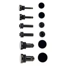 Multi-Pack Flat Top Black Plug Set - 6 Pair