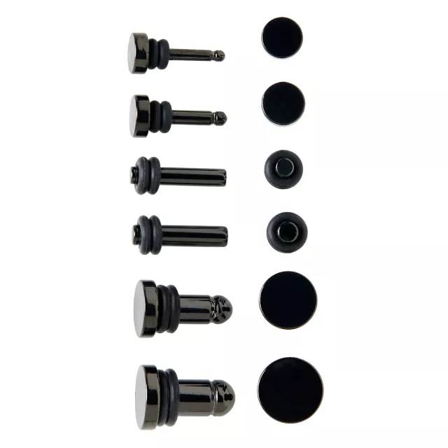 Multi Pack Flat Top Black Plug Set 14 4 Gauge 0G 2G 00G by Spencer s