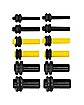 Multi-Pack Black and Yellow Fuck Plugs 6 Pair - 14-4 Gauge