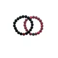 Red and Black Distance Bracelets - 2 Pack at Spencer's