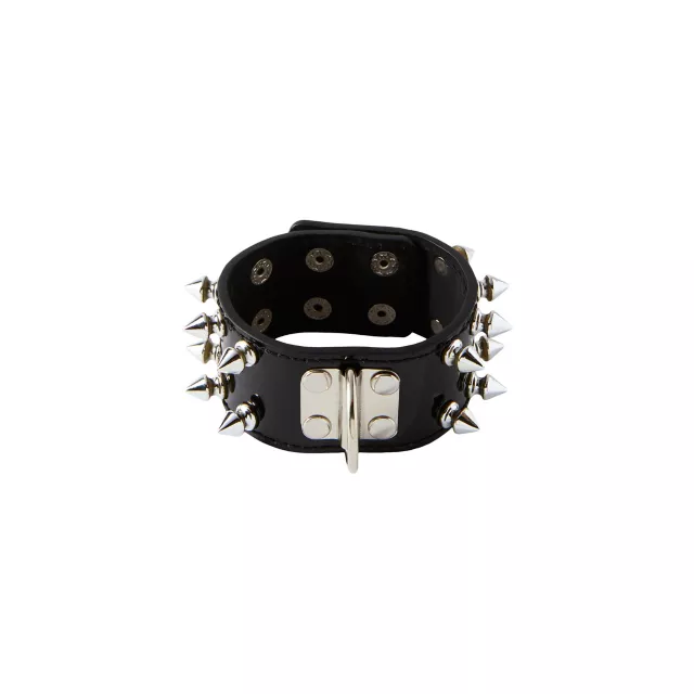 2 Row Spiked Cuff Bracelet at Spencer's