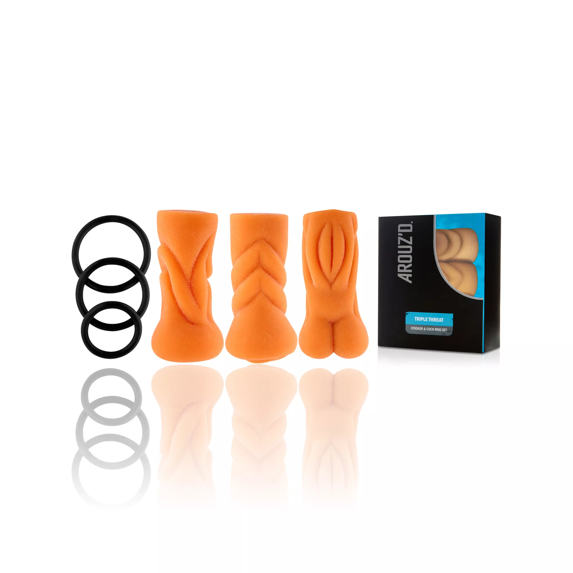 Triple Threat Strokers with Cock Rings - Arouz'd at Spencer's