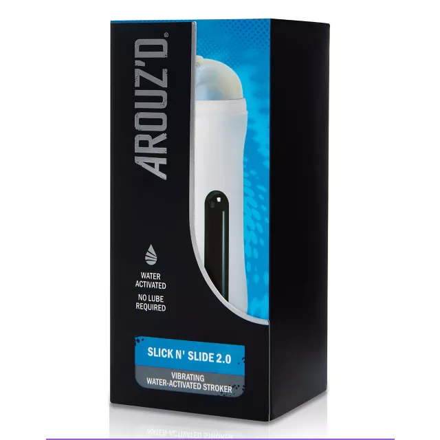Slick N' Slide 2.0 Waterproof Vibrating Stroker - Arouz'd at Spencer's