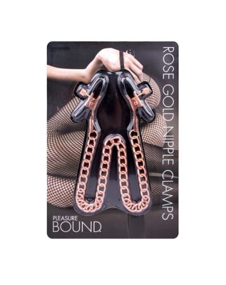 Rose Gold Nipple Clamps - Pleasure Bound